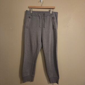 ALLSAINTS Japanese Gray Cotton Drawstring Slant Pocket Harem Style Jogger Mens S